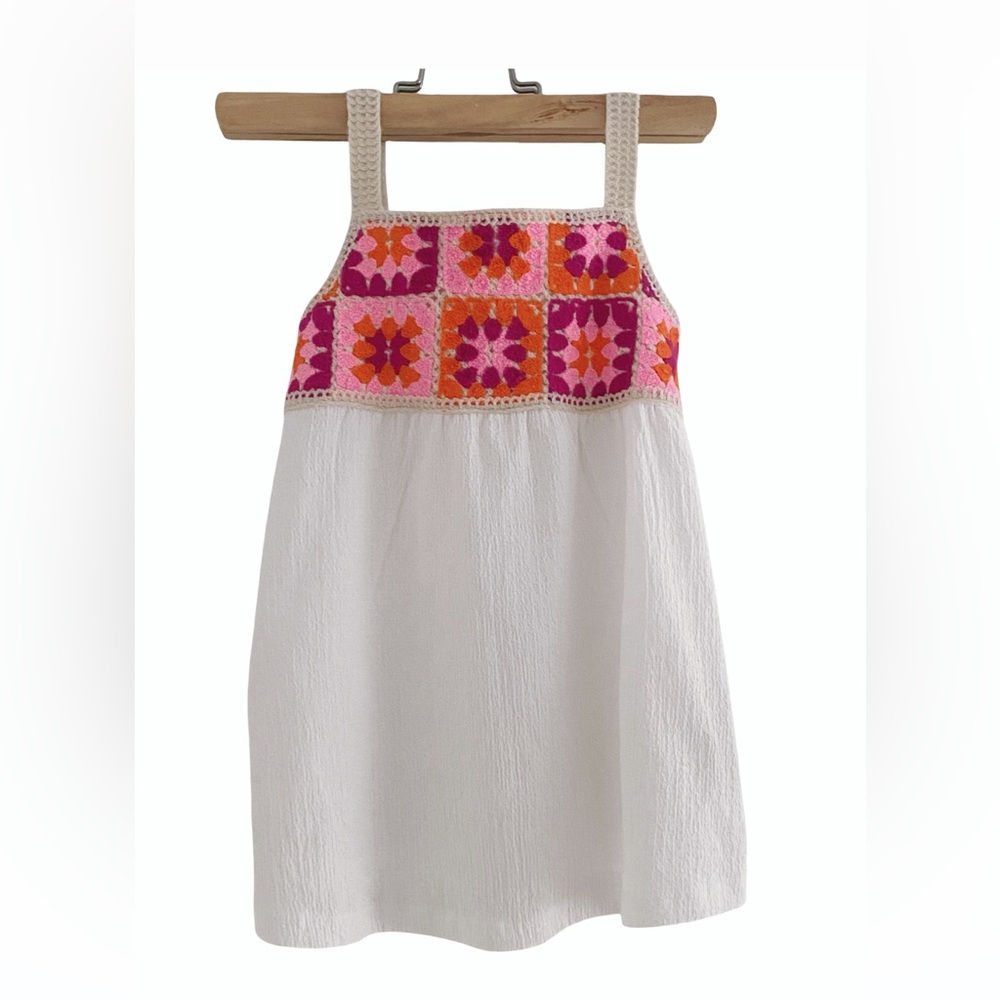 Embroidered dress- 2T- NEW